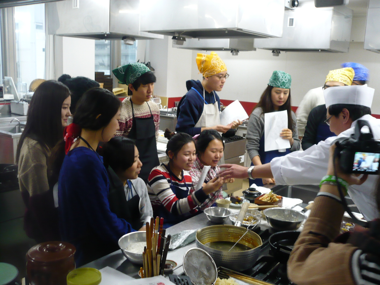 韓国留学生 日本料理体験実習